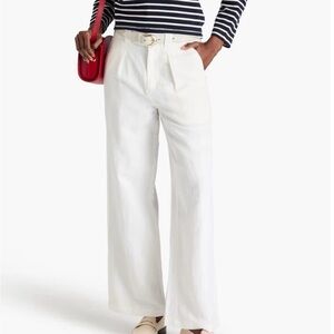 Alex Mill Pleated Linen Trouser Wide-Leg